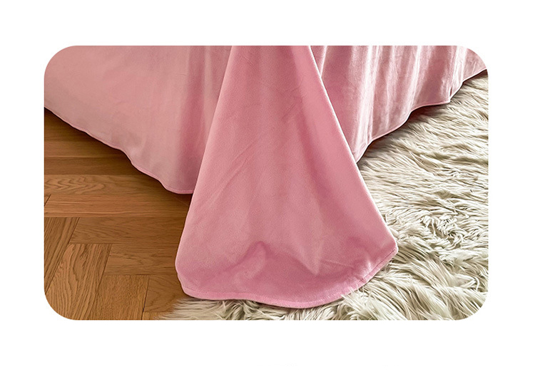Multi Color Cloud Mink Velvet Soft Comfortable Bedding Sets for Luxury Fluffy Bedding