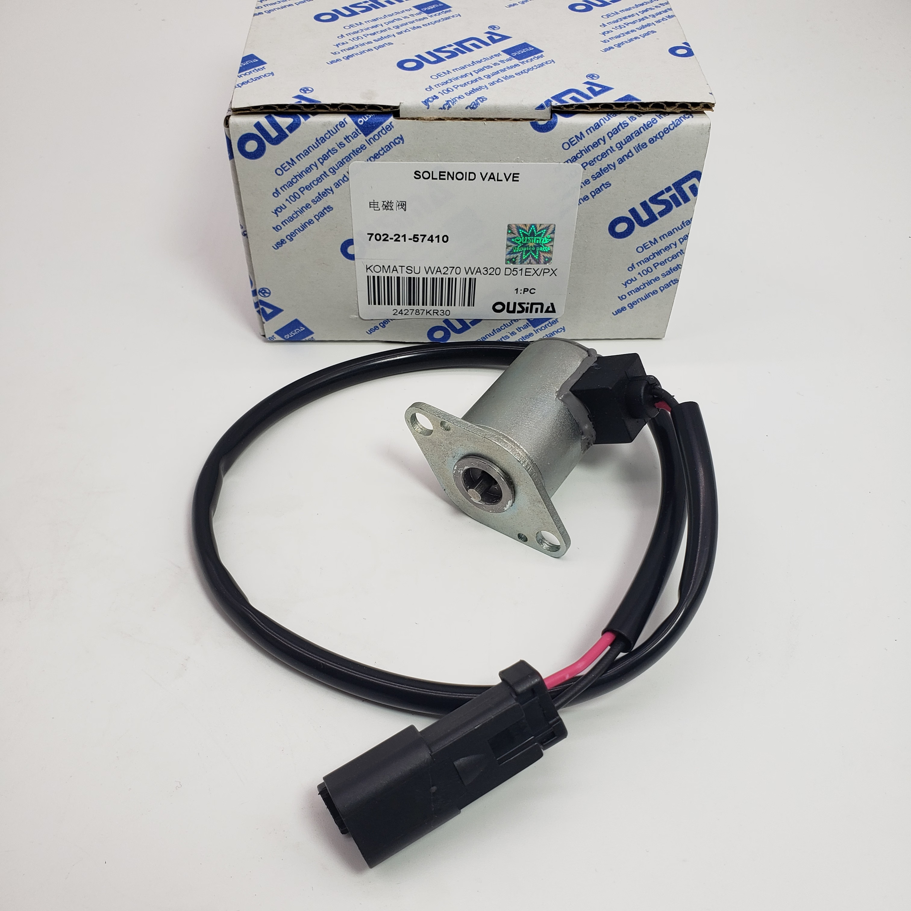 Solenoid Valve 702-21-57410 For KOMATSU PC220 PC40MR HM300 WA200 WA480