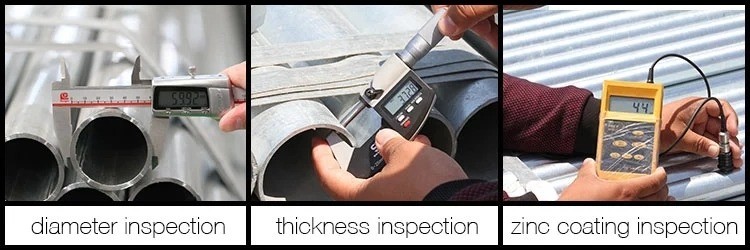 Q195 Q235 Q355 Galvanized Iron Pipe Round Tube STD SCH40 SCH60