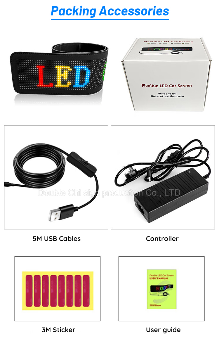 Indoor LED Digital Signage USB Input Interface for Store Hotel Bar Car Programmable