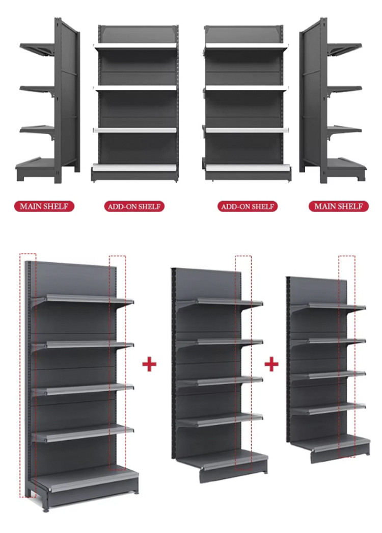 Durable Customized Retail Shelving System For Storage Solutions