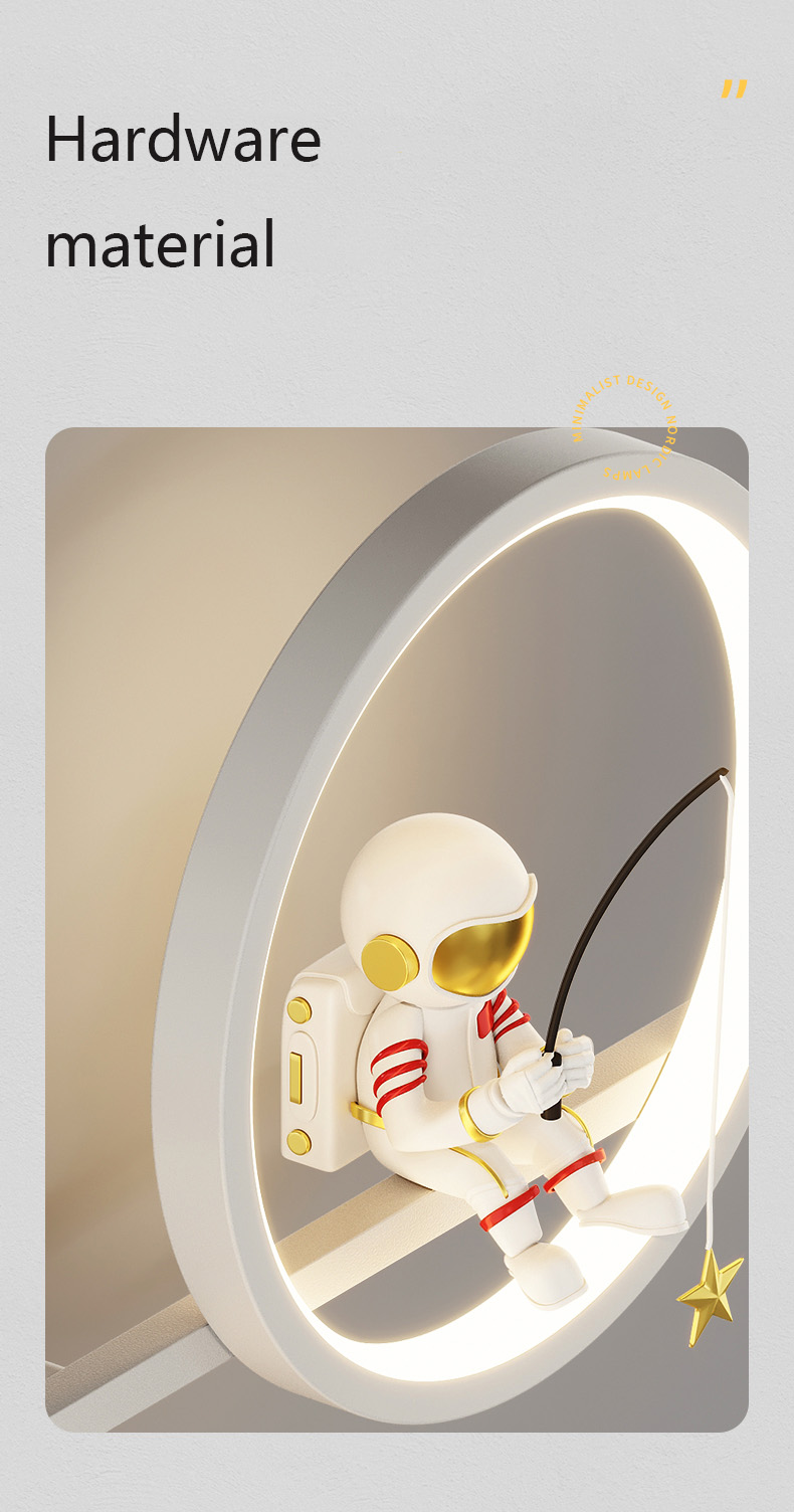 Astronaut wall lamp bedroom bedside lamp children's room lamp boy and girl stars wall lamp(WH-OR-251)