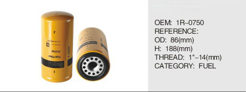 High Quality Diesel Engine Fuel Filter 1R-0750 For CATERPILLAR Truck Generator 1R0750