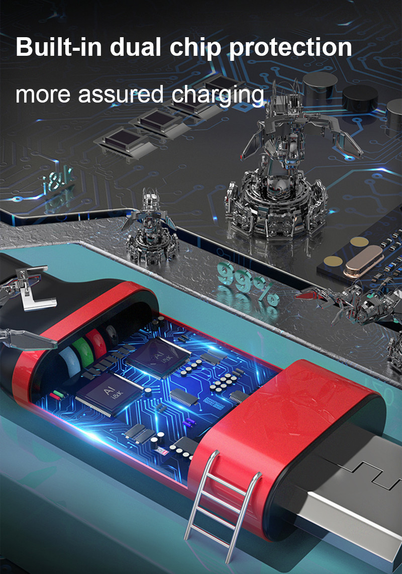 Retractable USB 2.0 Charging Cable For Android Iphone Type C Mobile Phone