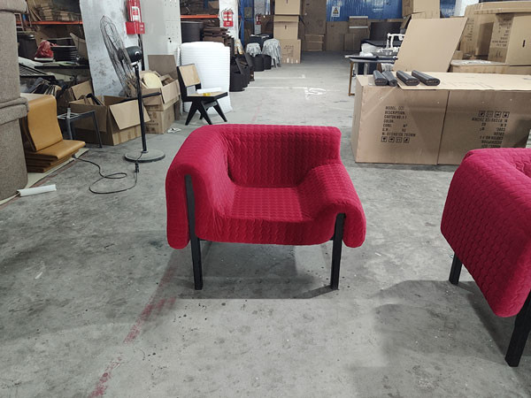 Accent Single Seater Armchair Cuddle One Seater Couch Leather Red Pink Blue