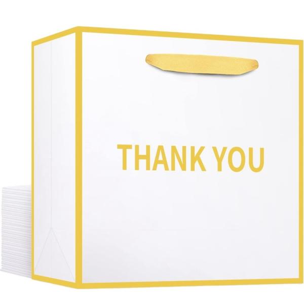 Customized Logo Custom Luxury Paper Bag Thank You Gift Shopping Bags For
