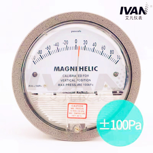 4" Dial Size Differential Pressure Meter for Measuring Pressure Differences up to 1.5kpa