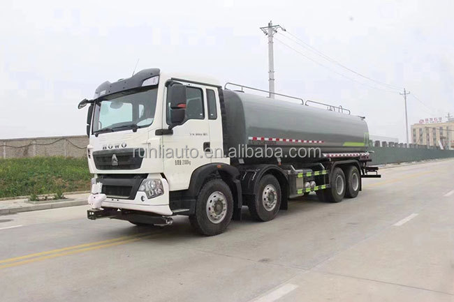 Good Price Howo 8x4 Large Capacity 5000 Gallon Sprinkle Water Tanker Truck