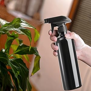 black spraying bottle