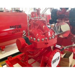 Single Stage Split Case Horizontal Fire Pump Set Driven by Diesel Engine UL / FM