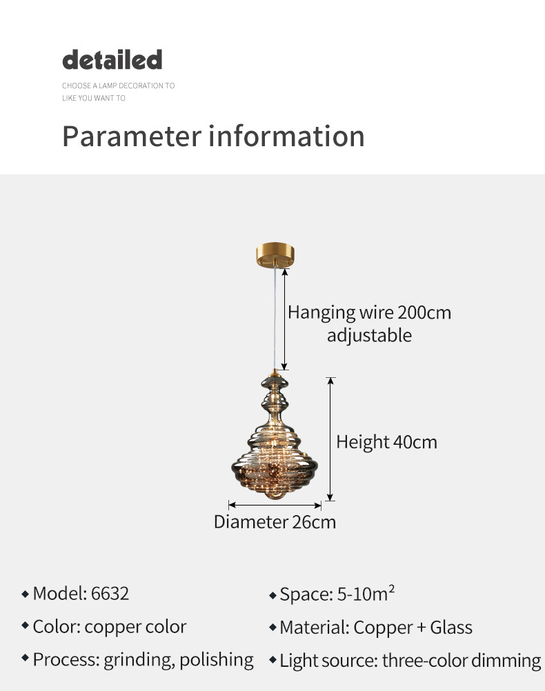 Nordic Full Copper Lamp Luxury Post-modern Crystal Chandelier(WH-AP-554)
