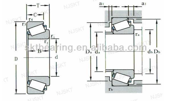 USA Bearing taper roller bearing/ Timken wheel bearings/ Original Timken taper roller bearings HM804840-HM804810