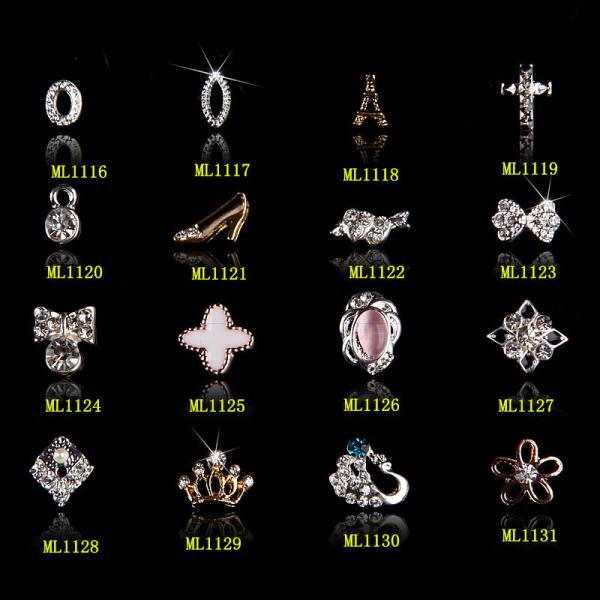 New Gold CROWN Nail Art Decoration Rhinestone Jewelry 3d Design Alloy ML1116