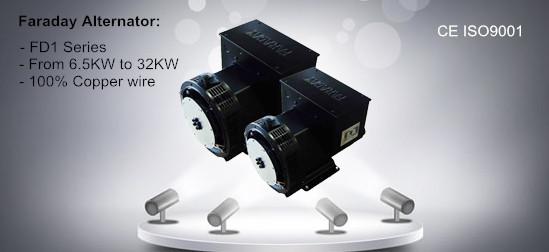 FARADAY FD series single phase three phase ac brushless alternator manufacturer