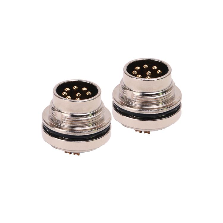 IP67 PA66 Thread Dimension M16 Pcb Connector CuZn Copper 125V