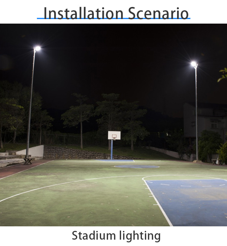 Reflector LED Solar Flood Light Power Aluminium IP66 30W 60W 300W Industrial Outdoor