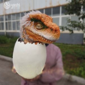 Silicone Dinosaur Egg Puppet Interactive Customized For Party
