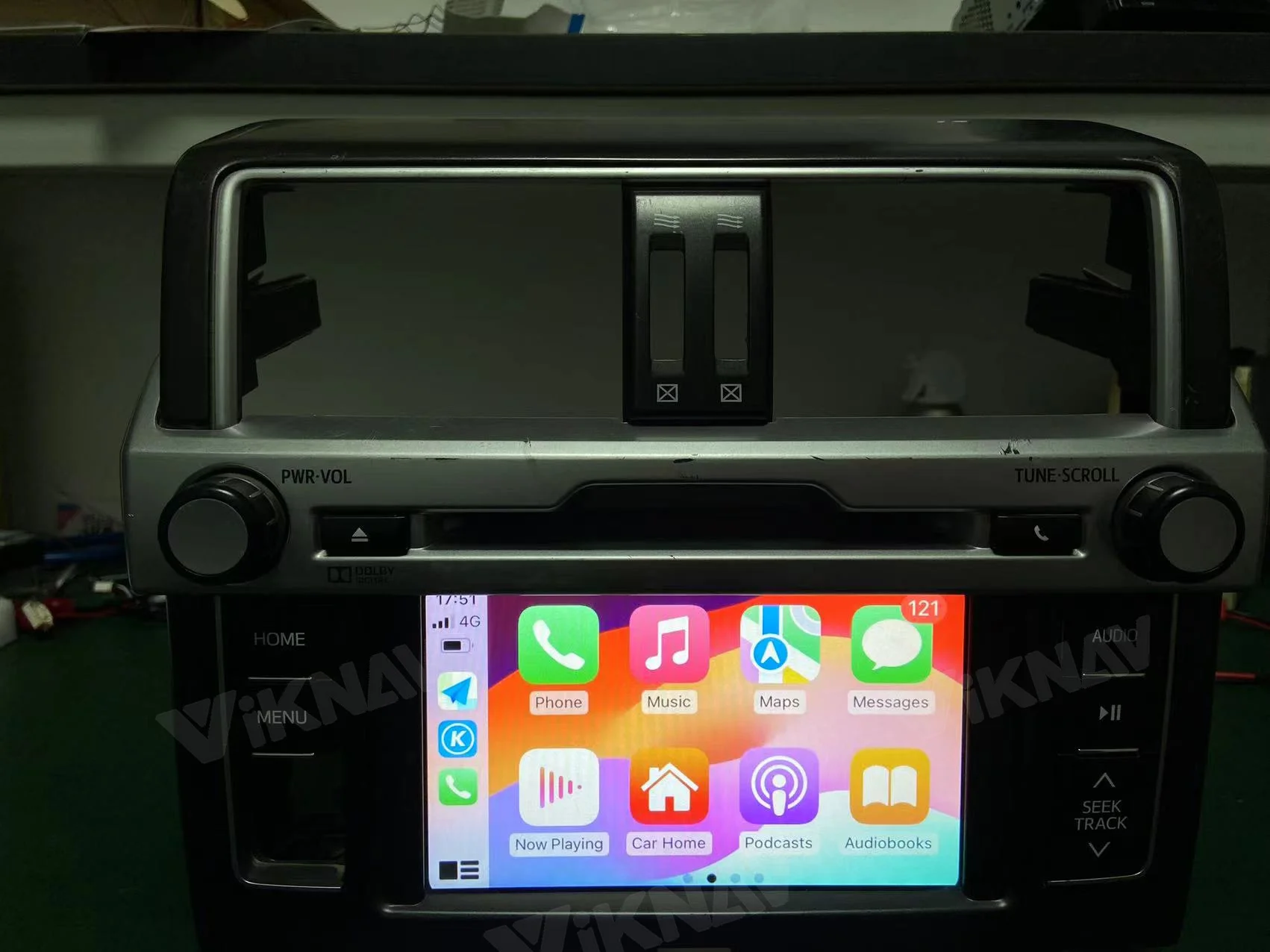 Viknav Linux System OEM Car For Toyota 4Runner Aisin 2014-2017 Upgrade Decoder Box MuItimedia Wireless CarPlay