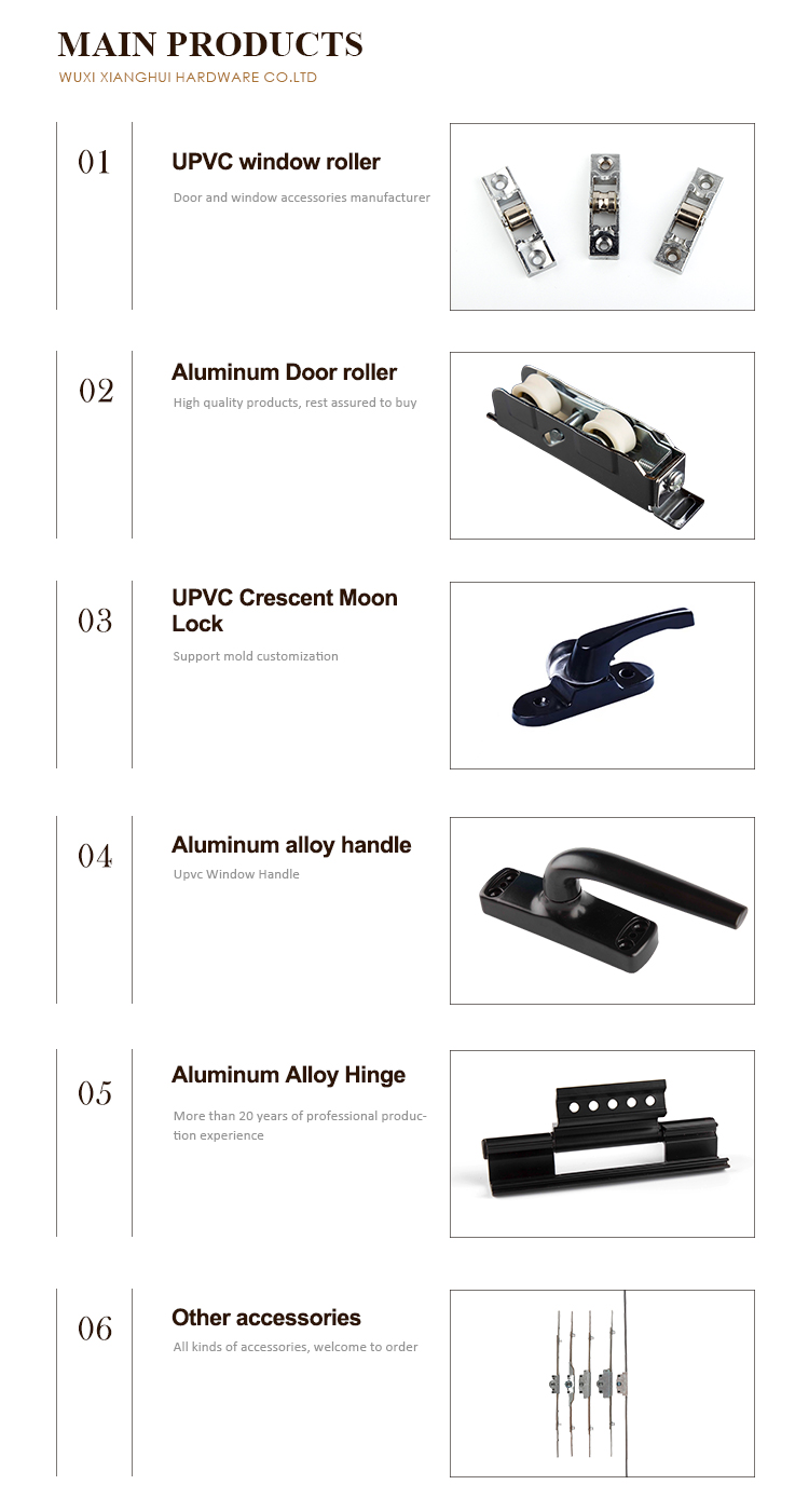 Hotel Villa Apartment Office Building Door Window Handles Casement Aluminum Alloy Handle
