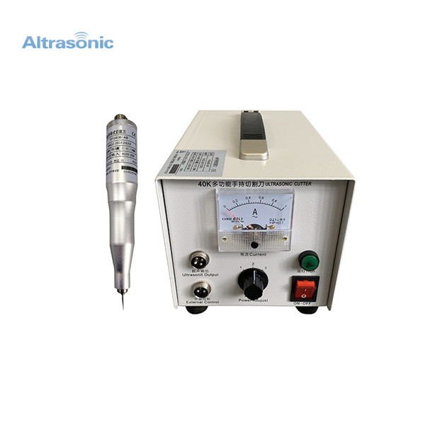 Ultrasonic Hand-held Cutter with Blades Replaceable for Cutting Thermoplastic and Fabric