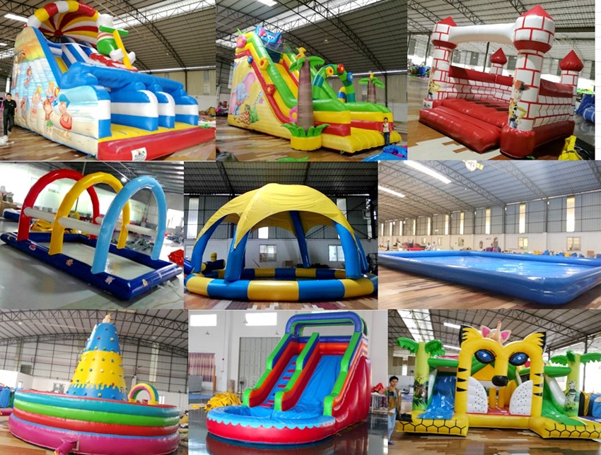 cheap infatable slide with slide/commercial inflatable slide for sale