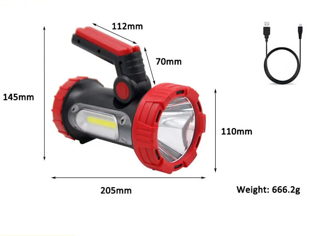 10W LED Night Hunting Headlamp Work Light Handhold For Outdoor Fishing 10000 Hours
