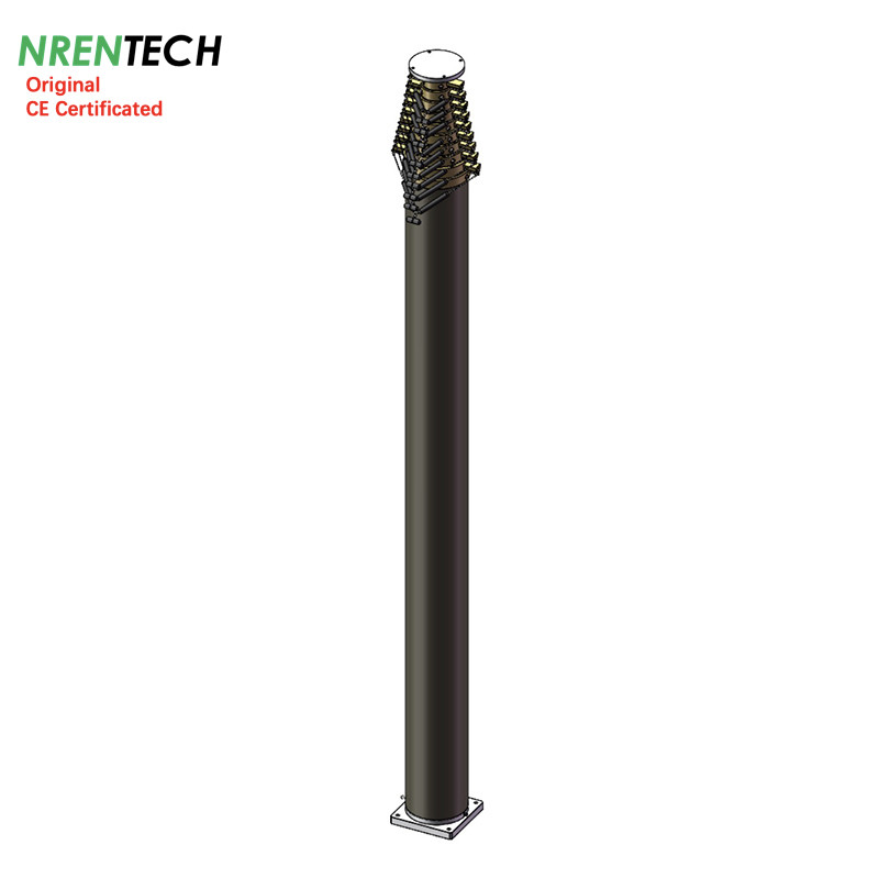 25m locking pneumatic telescopic mast 150kg payloads-NR-4.4-25-150L-10S-98-316