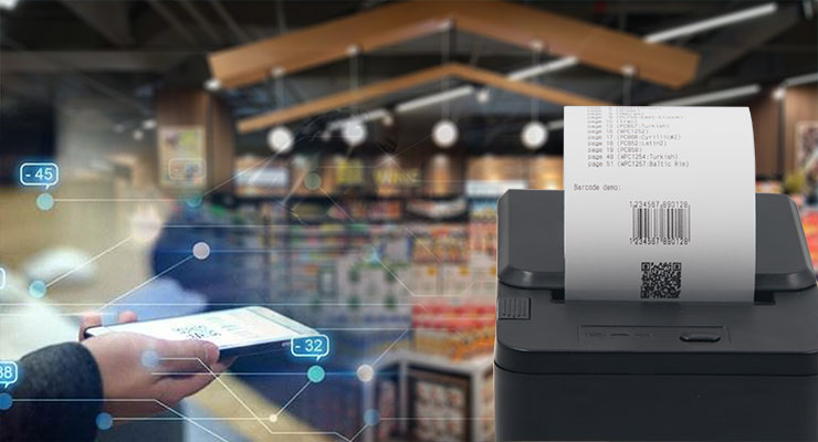 80mm Thermal Receipt Printer with Automatic Cutter and Multi-Language Support Stable