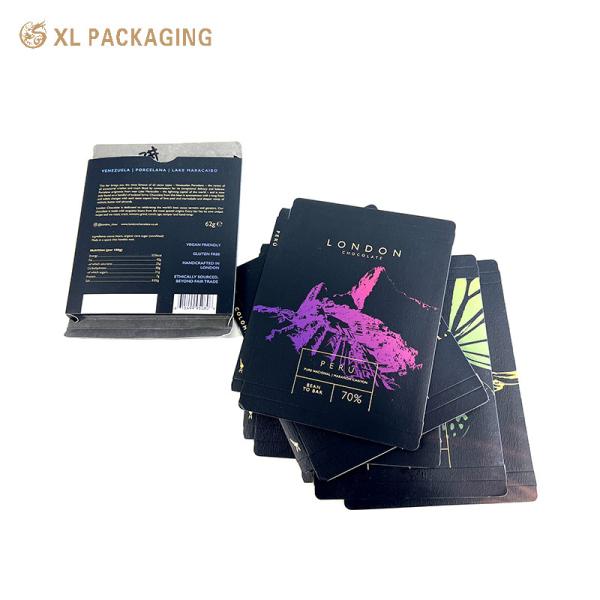 Wedding Chocolate Foldable Paper Gift Box Packaging Printed Embossed Logo Food