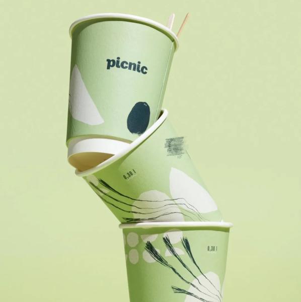 HUIHUA Disposable Water Drinking Food Packing Container Paper Cups Custom Logo
