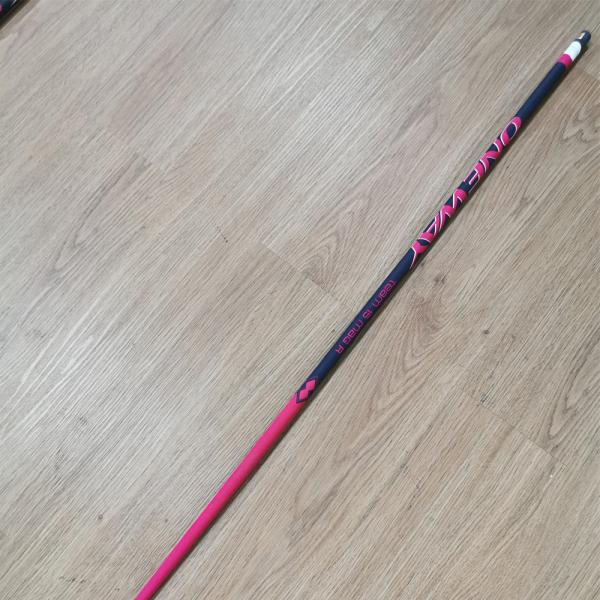 Ski pole Round Shaft Aluminum Alloy Backcountry Ski Rods Rubber Grip Twist Lock