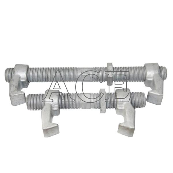Forged Steel 260mm 380mm Lashing Twist Locks Double Clamp ISO Shipping Container