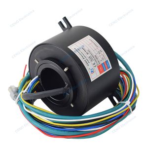 Through Hole Slip Ring with Electric Power & Ethernet Signal for Industry Robot