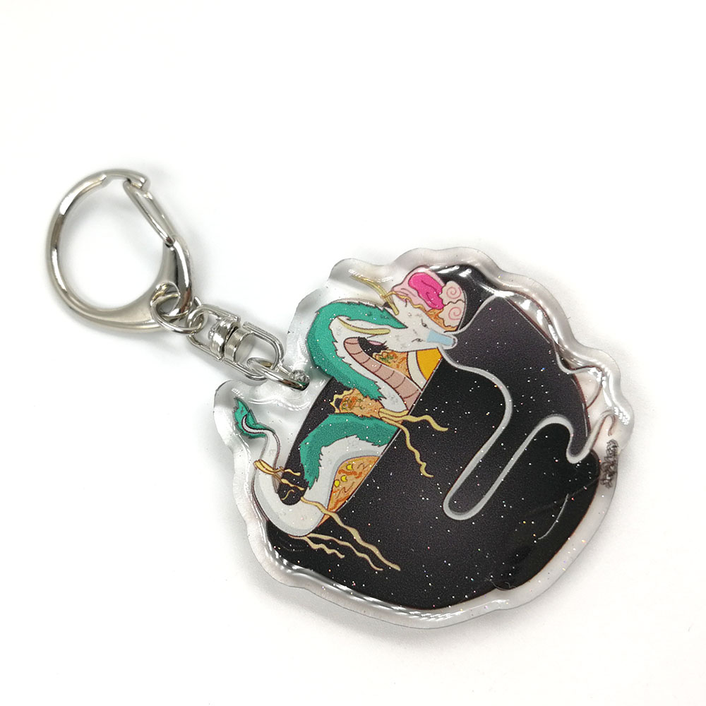 Laser Cutting Glitter Epoxy Charms , Cartoon Charms For Jewelry Making