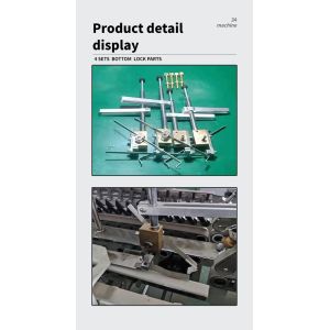 PLC Controlled CQT 900YG-2 Pre-Folded Bottom Lock Folder Gluer for Zhantian