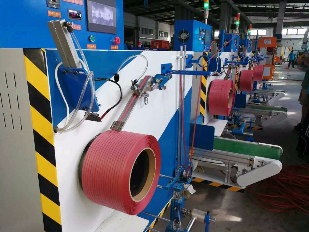 Double Screw Automatic PP Strap Making Machine Plastic Making Machine with 2 Lines Semi Auto Pp Strapping Machine