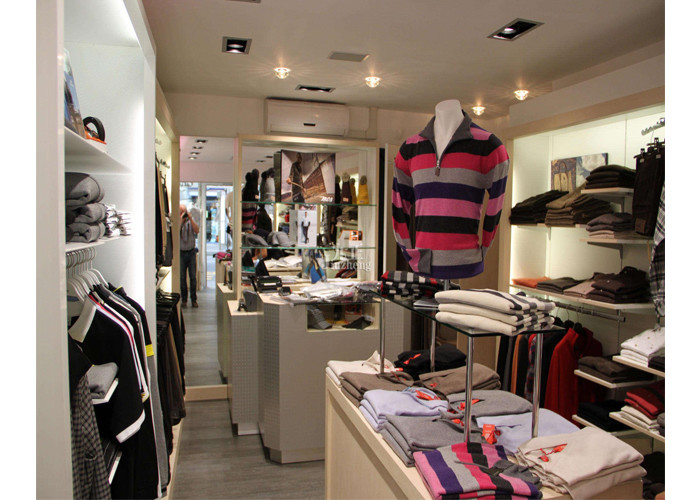 Commercial Decoration Garment Shop Fittings Fashion Style Floor Standing Clothing Hanging