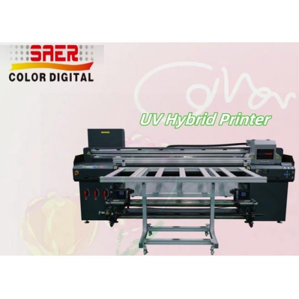 Quality Roll to Roll & Flatbed Digital UV Hybrid Printer 1.8m UV Flatbed Printer for sale
