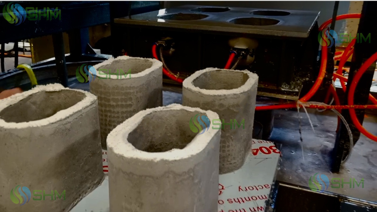 Automatic Casting Riser Sleeves Forming Machine Production Line With Metal Dryer
