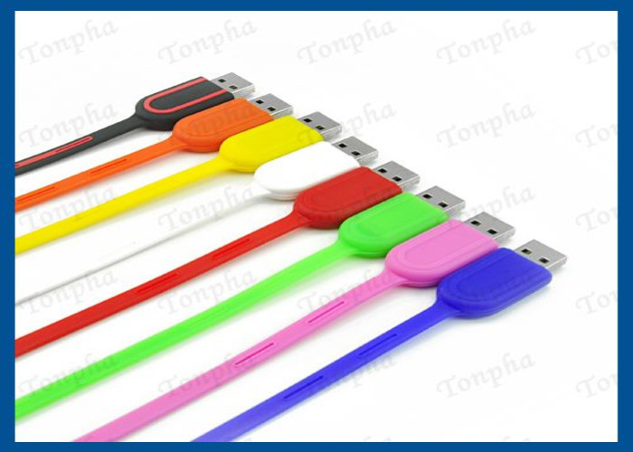 Promotional Thin Wristband Flash Drive Convenient Carrying Silicone Material