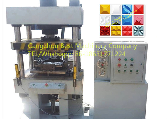 Hydraulic 3D Wall Tile Roof Color Steel Panel Making Machine PLC Control System