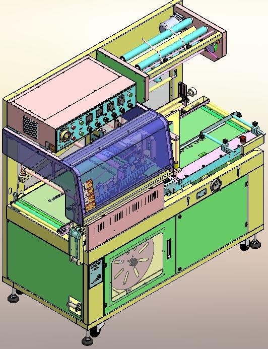 POF PVC Film Heat Tunnel Shrink Wrap Machine Automatic Industrial L Type
