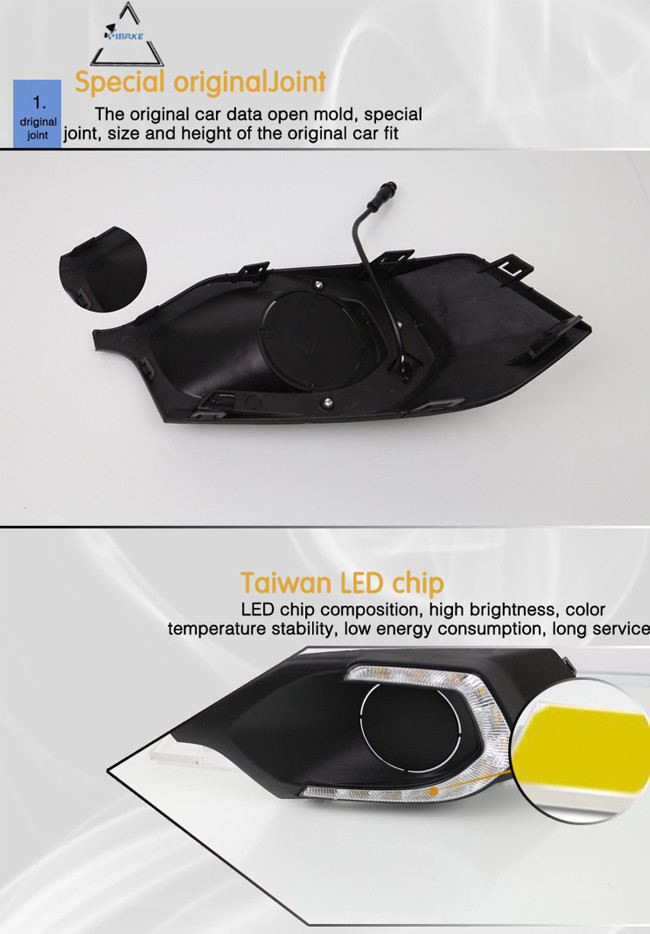 LED Auto Flexible Car DRLdaytime Running Light For Mitsubishi Pajero Sport