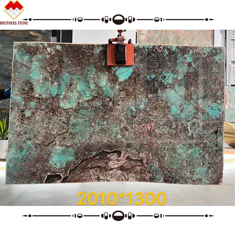 Big Slab Multicolor verde guatemala Green Marble Dinner Table Coffee Table For Villa