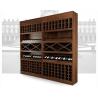 Buy cheap Solid Wood Wine Storage Racks Showcase / Commercial Wine Racks Nostalgic Style from wholesalers