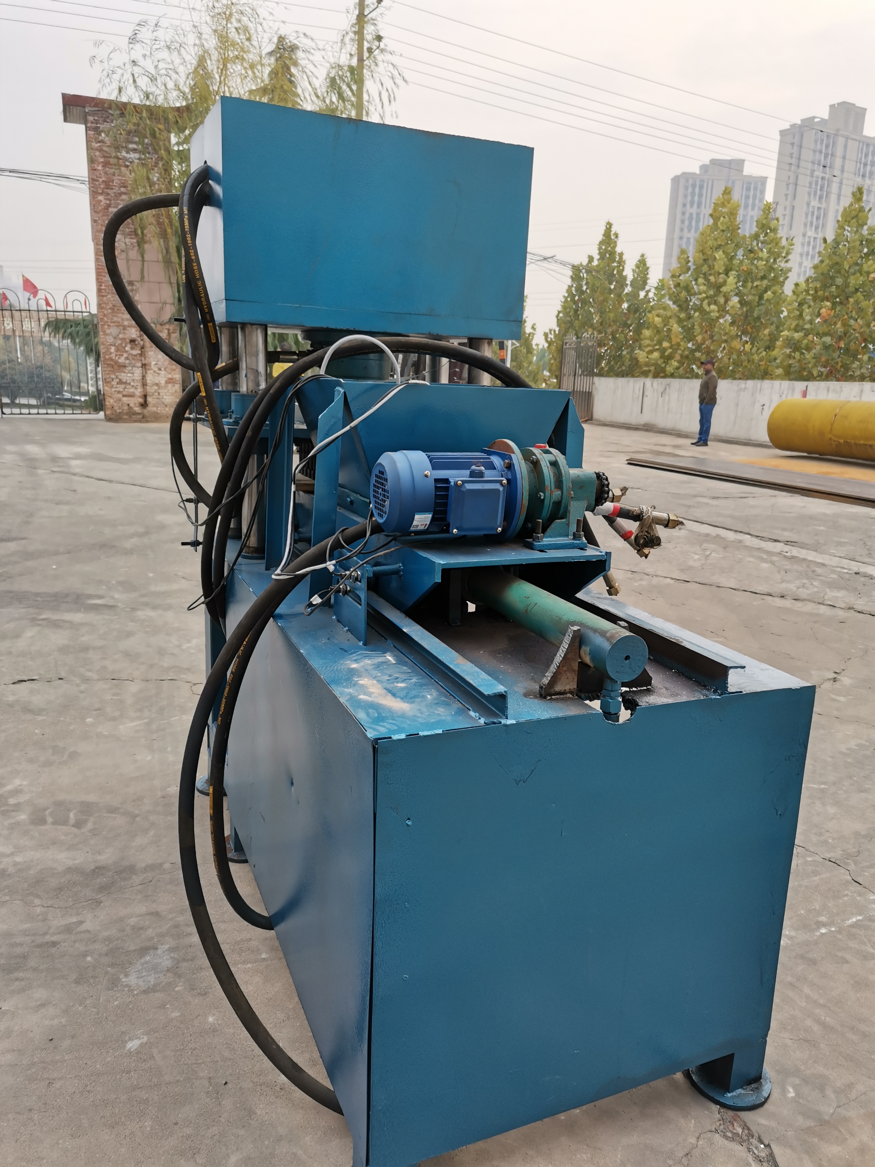 50mm 11kw PLC Smoke Free Charcoal Briquette Machine