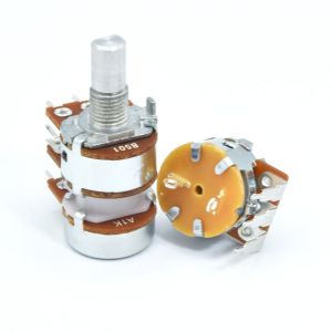 Vertical 5k Audio Taper Potentiometer 16mm Double Gang Potentiometer