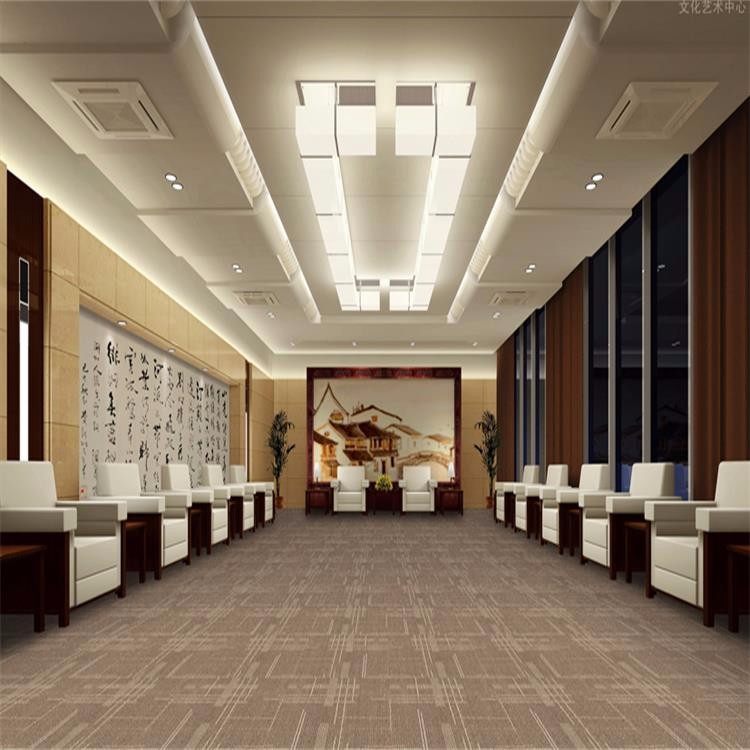 Stock grid pattern PP material hotel carpet tiles