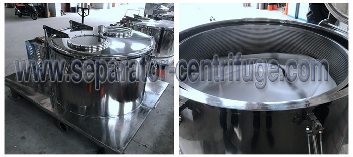 Low Temperature Floodable Separator Centrifuge For Separating Solvent From Extracted Material