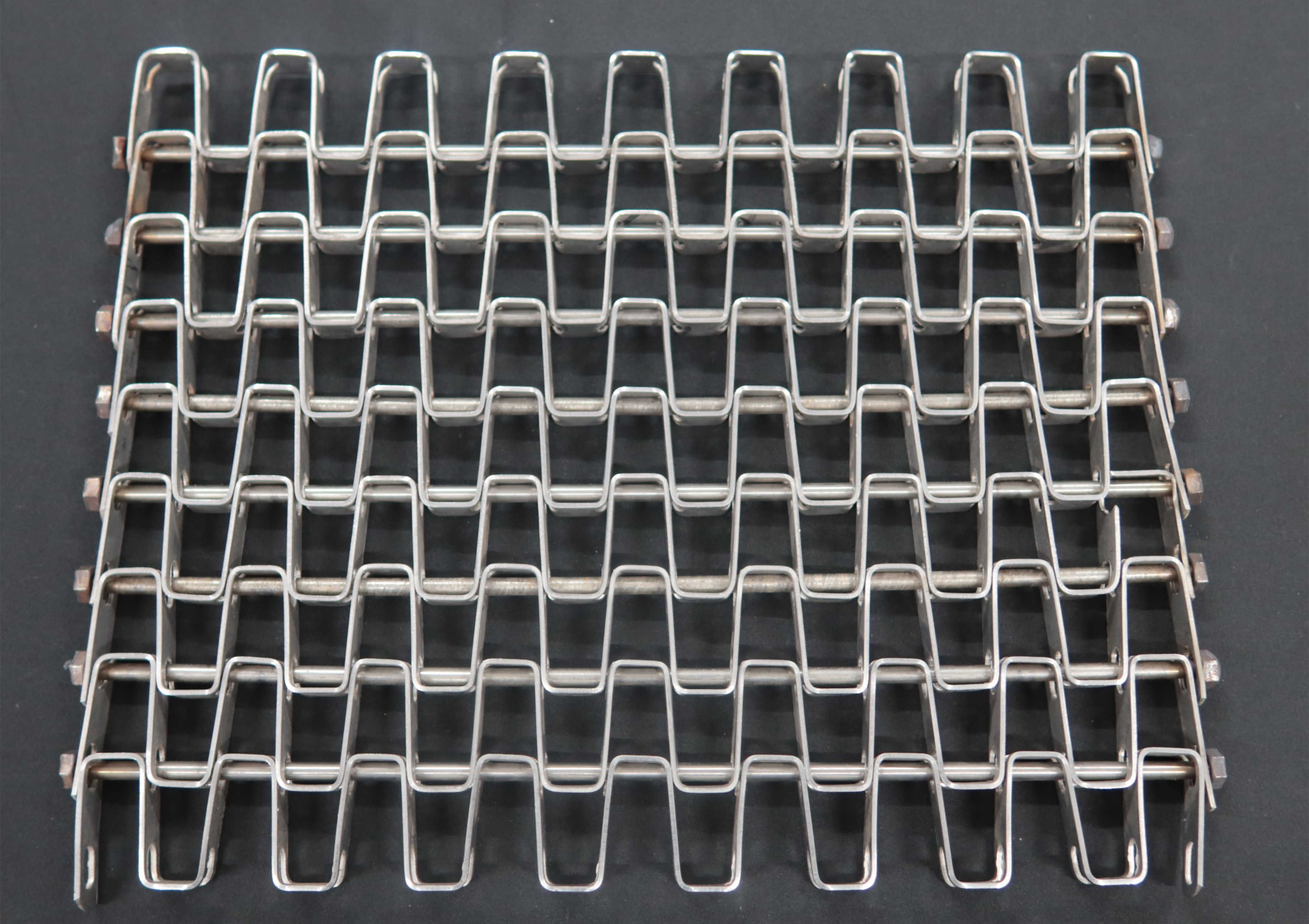 304 Stainless Steel Balanced Weave Conveyor Belt Bread Baking Chain Link Wire Mesh